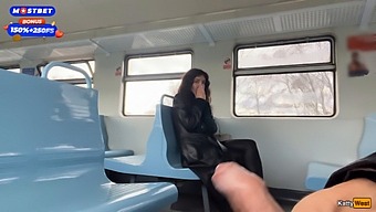 Katty West'S Public Train Adventure With A Kinky Stranger